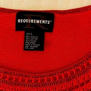 Requirements Short Sleeve Ladies Burnt Orange Top